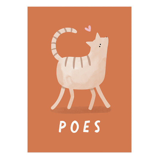 Woorden poster: Poes