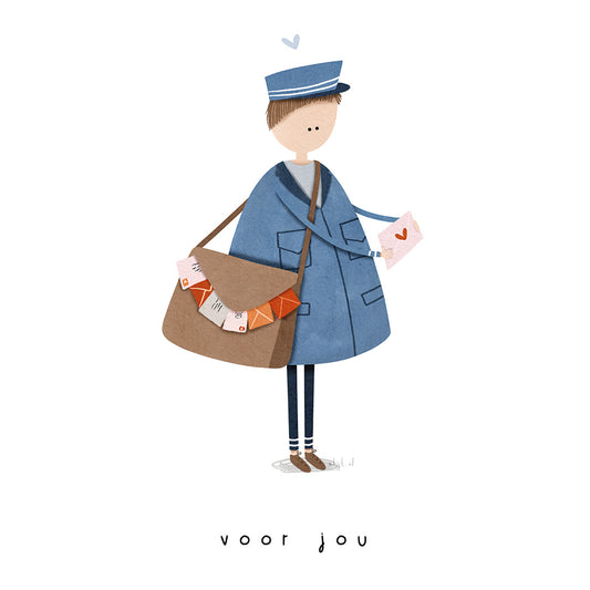 Gevouwen kaart: Post voor jou
