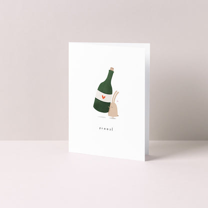 Gevouwen kaart: Proost