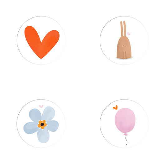 Kaartpins set van 4