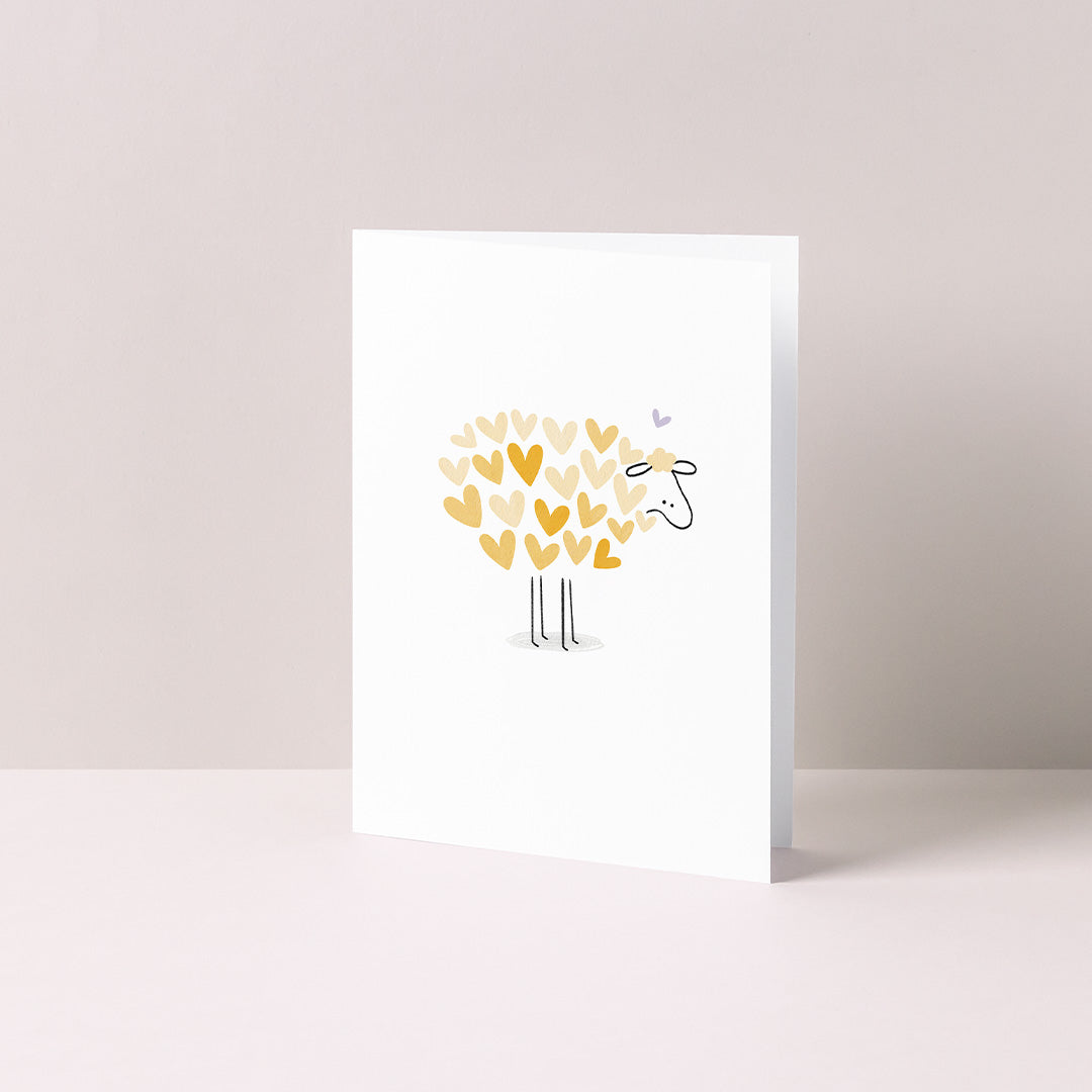 Gevouwen kaart: Groen schaapje (kopie)