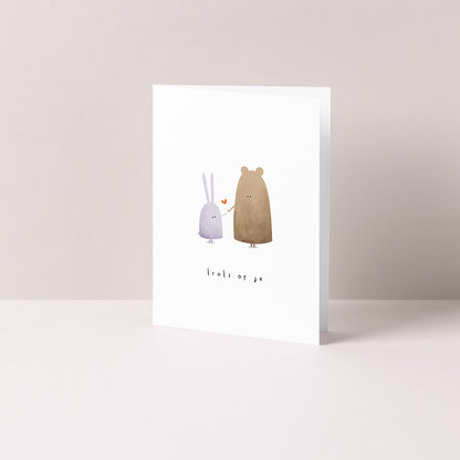 Gevouwen kaart: trots op je