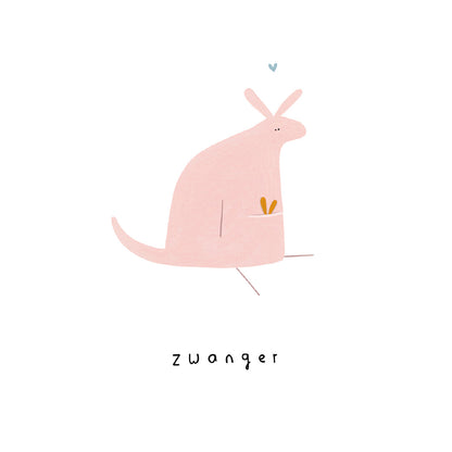 Gevouwen kaart: Zwanger