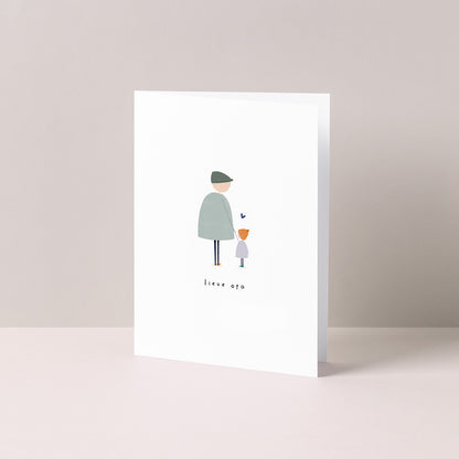 Gevouwen kaart: Lieve Opa